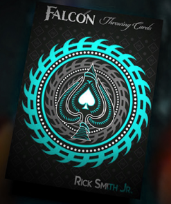 Aqua Falcon Throwing Cards by Rick Smith Jr. and De'vo