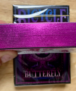 Gilded Bicycle Butterfly (Purple) Playing Cards