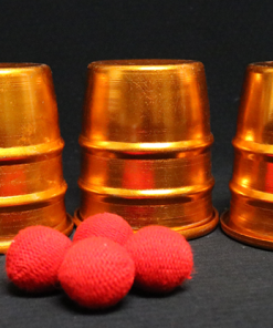 Cups & Balls (Copper) by Zanders Magical Apparatus - Trick