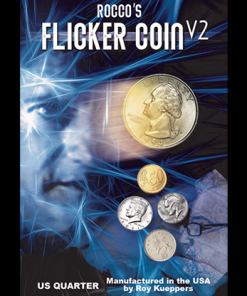 FLICKER COIN V2 (Quarter) by Rocco - Trick