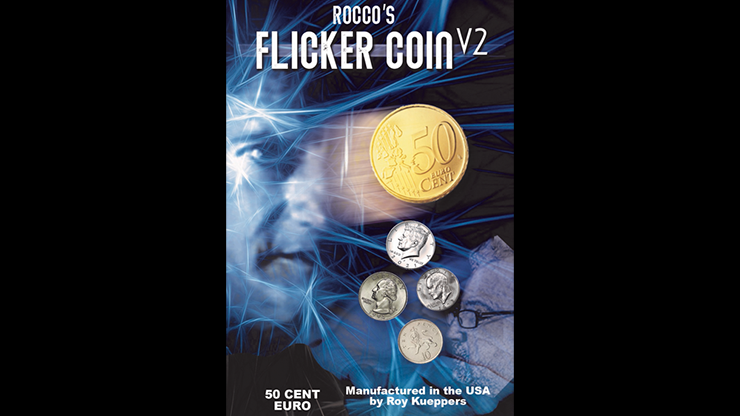 FLICKER COIN V2 (Euro 50 Cent) by Rocco - Trick FLICKER COIN V2 (Euro 50 Cent) by Rocco - Trick