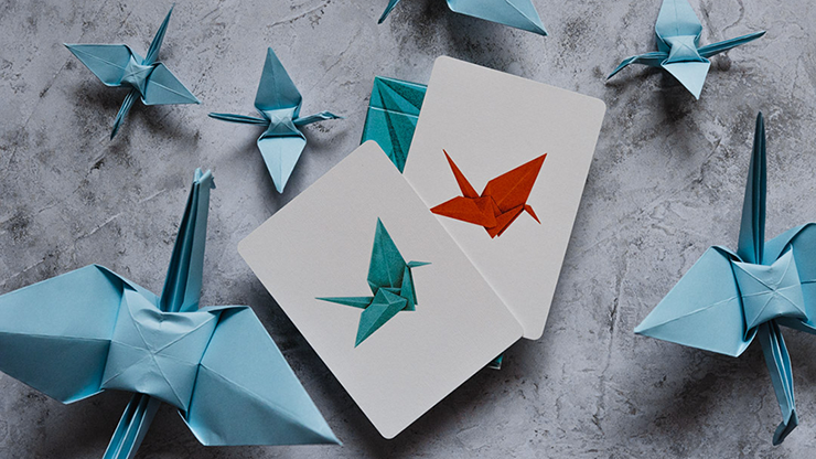 1000 Cranes V2 Playing Cards by Riffle Shuffle 1000 Cranes V2 Playing Cards by Riffle Shuffle