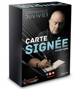 Signed Card (Gimmicks and Online Instructions) by Dominique Duvivier - Trick
