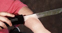 Blade thru Arm (Knife thru Arm) - MAK