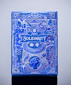 Solidarity (Navy Blue) Playing Cards By Riffle Shuffle