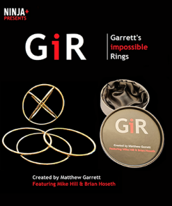 GIR Ring Set GOLD (Gimmick and Online Instructions) by Matthew Garrett - Trick