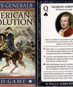 Famous Generals of the American Revolution Playing Cards