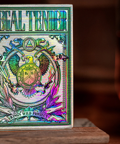 Holographic Legal Tender Playing Cards by Kings Wild