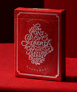 Sons of Liberty Patriot Red Playing Cards