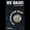 RK Bands Quarter Dollar Size for Flipper Coin (5 per package) - Roy Kueppers