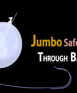 Jumbo Safety Pins Through Balloon Silver by Sorcier Magic