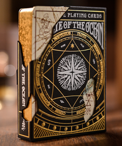 Gilded Eye of the Ocean Astra Polaris (Black) Playing Cards