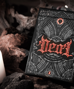 Deal with the Devil (Scarlet Red) UV Playing Cards by Darkside Playing Card Co
