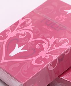 Pink Tulip Playing Cards Dutch Card House Company