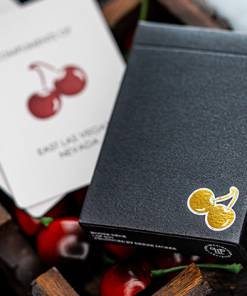 Cherry Casino House Deck (Monte Carlo Black and Gold) Playing Cards by Pure Imagination Projects