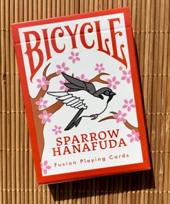 Gilded Bicycle Sparrow Hanafuda Fusion Playing Cards