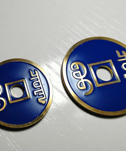 CHINESE COIN BLUE LARGE by N2G - Trick