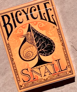 Bicycle Snail (Orange) Playing Cards