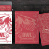 Owl (Red) Playing Cards