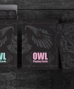 Owl (Black) Playing Cards