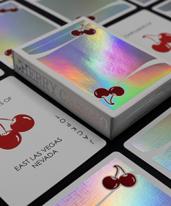 Cherry Casino Sands Mirage (Holographic) Playing Cards