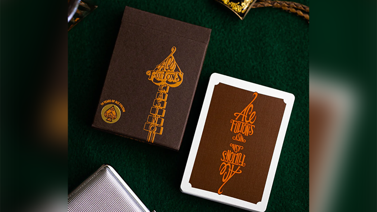 ACE FULTON'S 10 YEAR ANNIVERSARY TOBACCO BROWN PLAYING CARDS ACE FULTON'S 10 YEAR ANNIVERSARY TOBACCO BROWN PLAYING CARDS