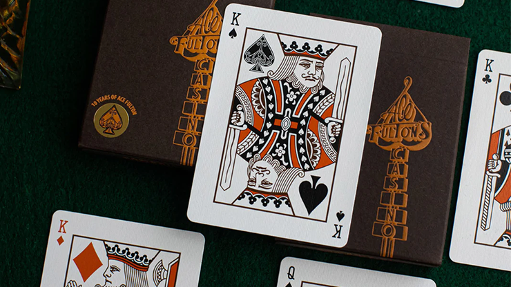 ACE FULTON'S 10 YEAR ANNIVERSARY TOBACCO BROWN PLAYING CARDS ACE FULTON'S 10 YEAR ANNIVERSARY TOBACCO BROWN PLAYING CARDS