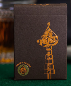 ACE FULTON'S 10 YEAR ANNIVERSARY TOBACCO BROWN PLAYING CARDS