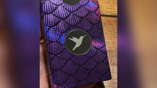 Marvelous Hummingbird Feathers (Purple) Playing Cards by Kellar