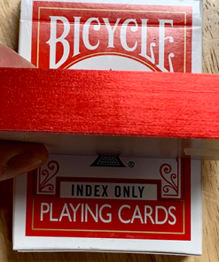 Gilded Red Bicycle Index Only Playing Cards