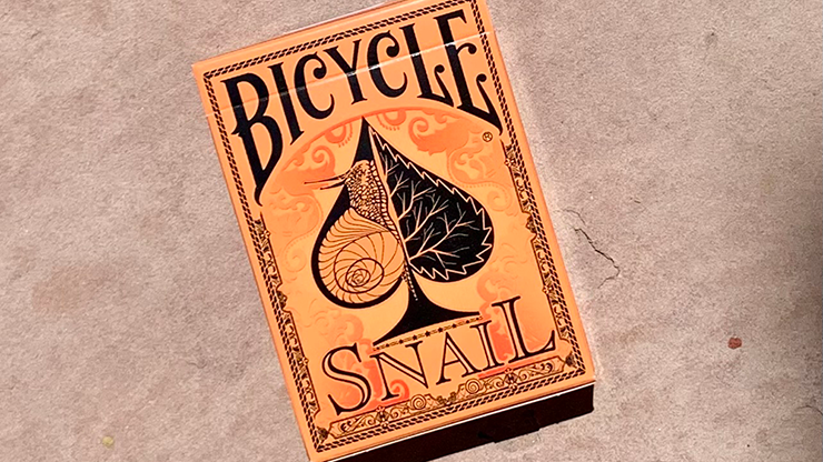 Gilded Bicycle Snail (Orange) Playing Cards Gilded Bicycle Snail (Orange) Playing Cards