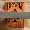 Gilded Bicycle Snail (Orange) Playing Cards Gilded Bicycle Snail (Orange) Playing Cards