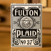 Fulton Plaid (Whisky White) Playing Cards Fulton Plaid (Whisky White) Playing Cards