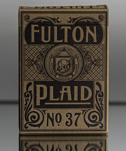 Fulton Plaid (Bourbon Brown)  Playing Cards