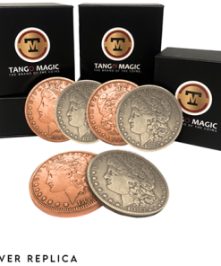 Replica Morgan Hopping Half (Gimmicks and Online Instructions) by Tango Magic - Trick