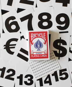Bicycle Special NUMBERS Red Playing Cards (plus 11 Online Effects)
