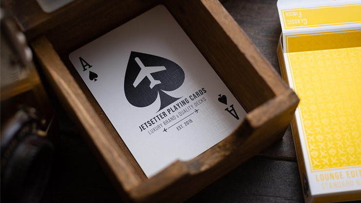 Lounge Edition in Taxiway Yellow by Jetsetter Playing Cards Lounge Edition in Taxiway Yellow by Jetsetter Playing Cards