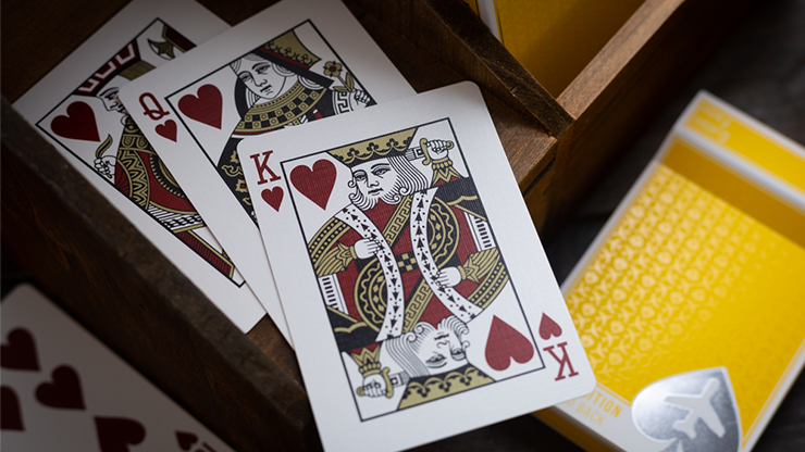Lounge Edition in Taxiway Yellow by Jetsetter Playing Cards Lounge Edition in Taxiway Yellow by Jetsetter Playing Cards