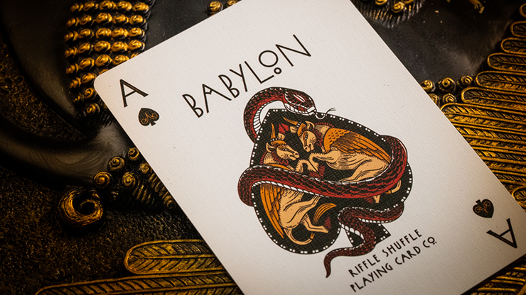 Babylon (Ruby Red) Playing Cards by Riffle Shuffle Babylon (Ruby Red) Playing Cards by Riffle Shuffle