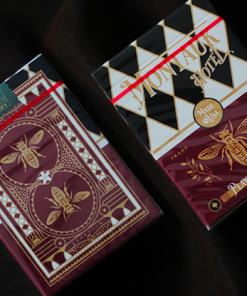 Montauk Hotel Burgundy Playing Cards by Gemini