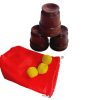 Pocket Cups & Balls Combo Set (wooden) Pocket Cups & Balls Combo Set (wooden)