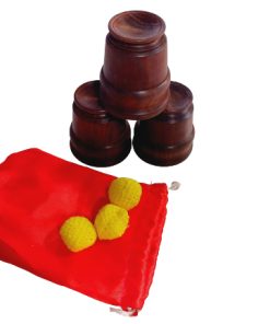 Pocket Cups & Balls Combo Set (wooden)
