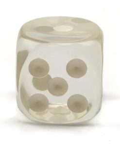 Acrylic Transparent Dice (Transparent) - 50 mm / 2 inch