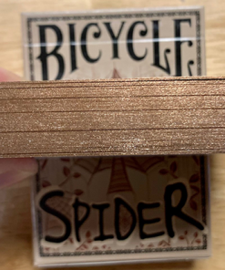Gilded Bicycle Spider (Tan) Playing Cards