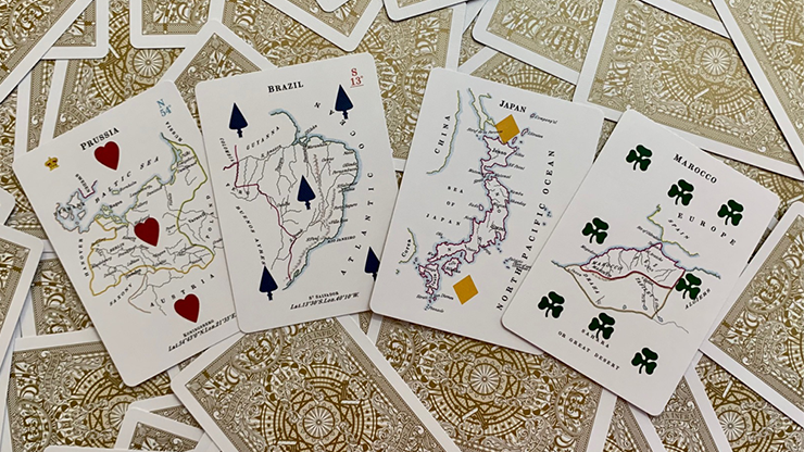 Gilded Geographical Hodges Playing Cards Gilded Geographical Hodges Playing Cards