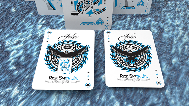 Ice Falcon Throwing Cards by Rick Smith Jr. and De'vo Ice Falcon Throwing Cards by Rick Smith Jr. and De'vo