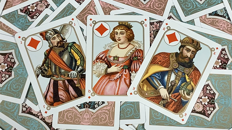 Gilded Four Continents (Red) Playing Cards Gilded Four Continents (Red) Playing Cards