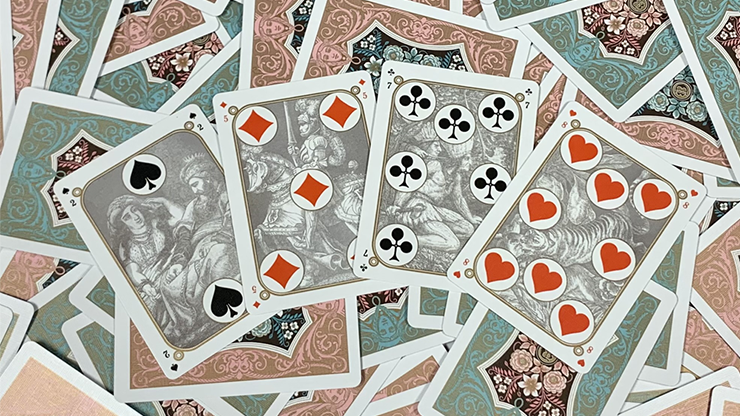Gilded Four Continents (Red) Playing Cards Gilded Four Continents (Red) Playing Cards