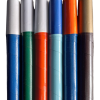 Metal Appearing Cane (Brown With Gold Tip)
