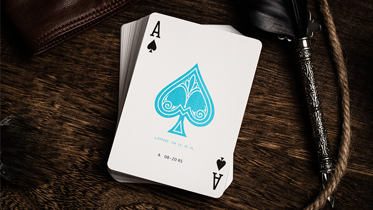 Jerry's Nugget (Icey Blue) Marked Monotone Playing Cards Jerry's Nugget (Icey Blue) Marked Monotone Playing Cards